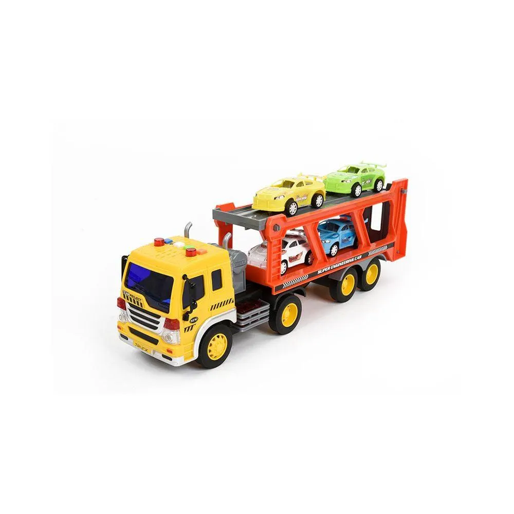 Transportor cu lumini si sunete si 4 masini Maxx Wheels