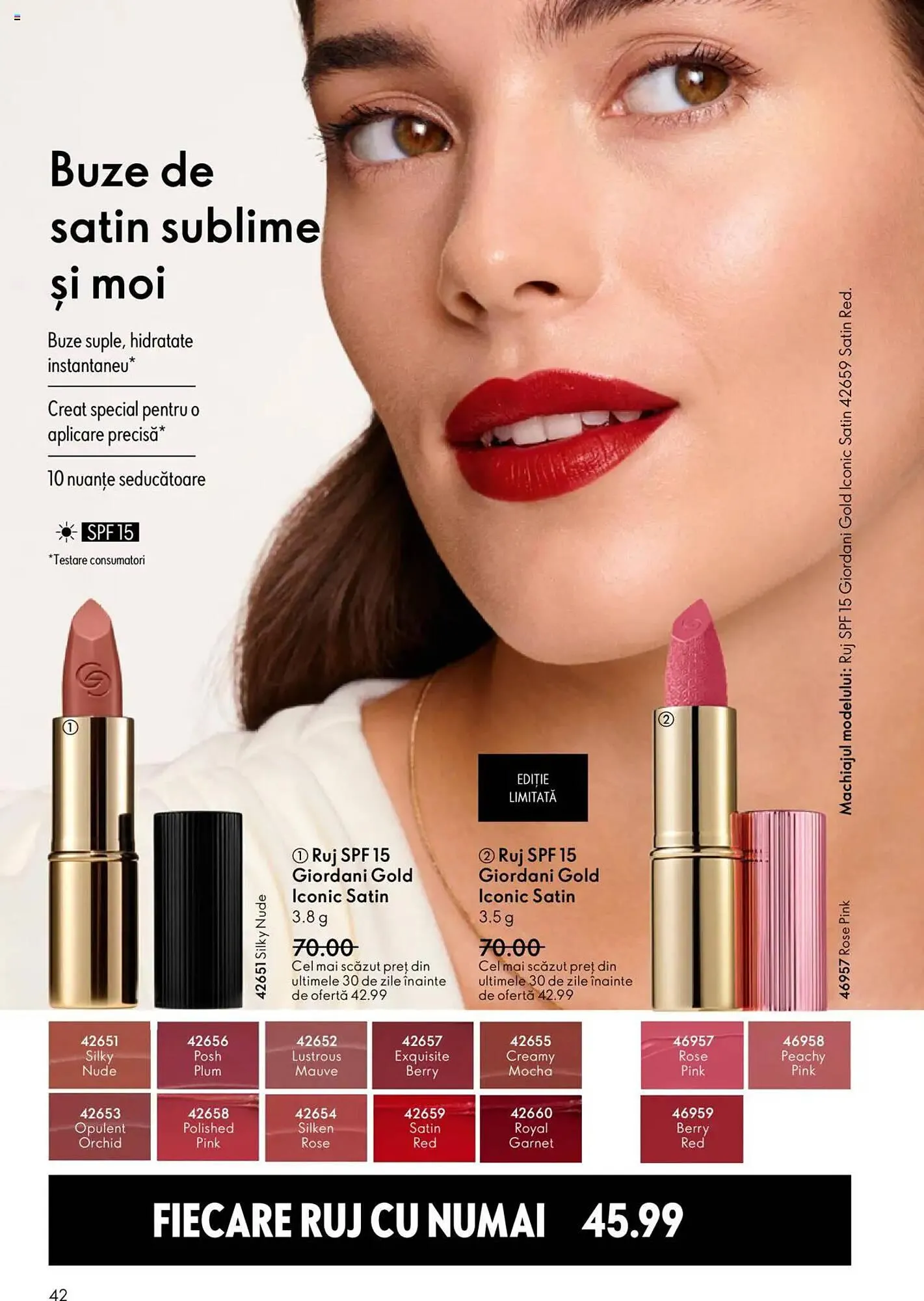Catalog Catalog Oriflame de la 22 octombrie până la 11 noiembrie 2025 - Revista Pagina 42