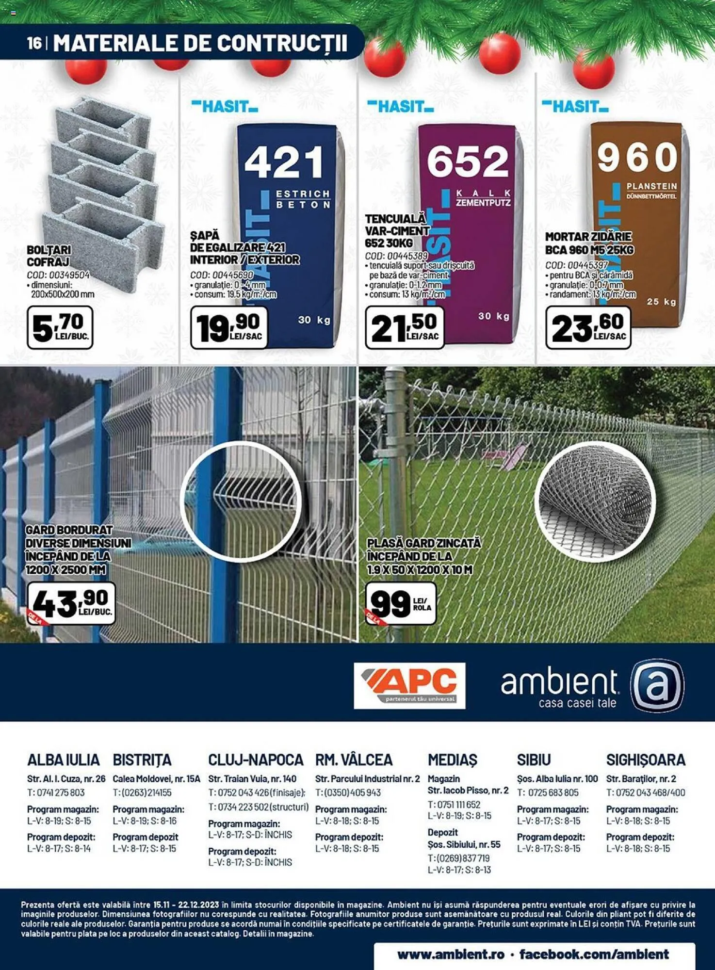 Catalog Ambient catalog de la 15 noiembrie până la 22 decembrie 2023 - Revista Pagina 16