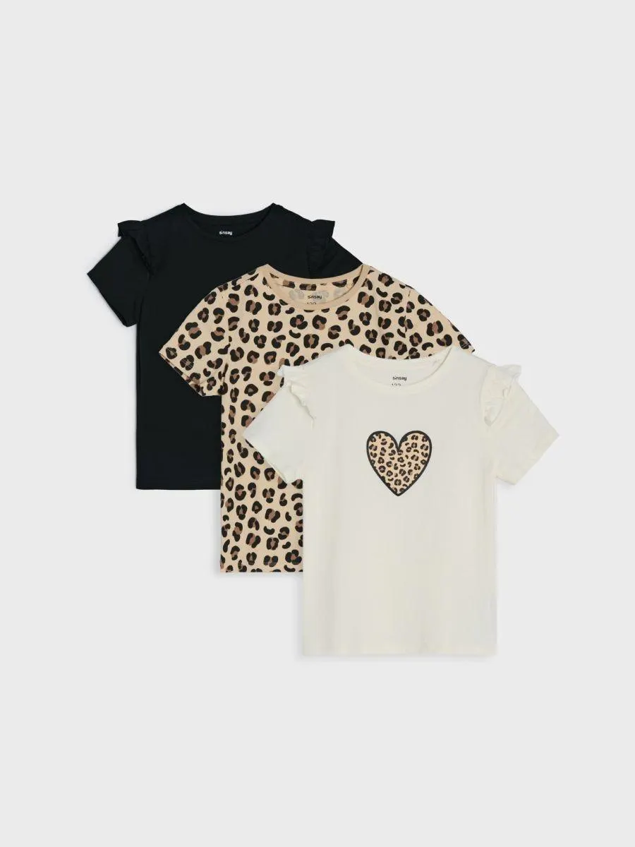 Tricou din bumbac 3 pack