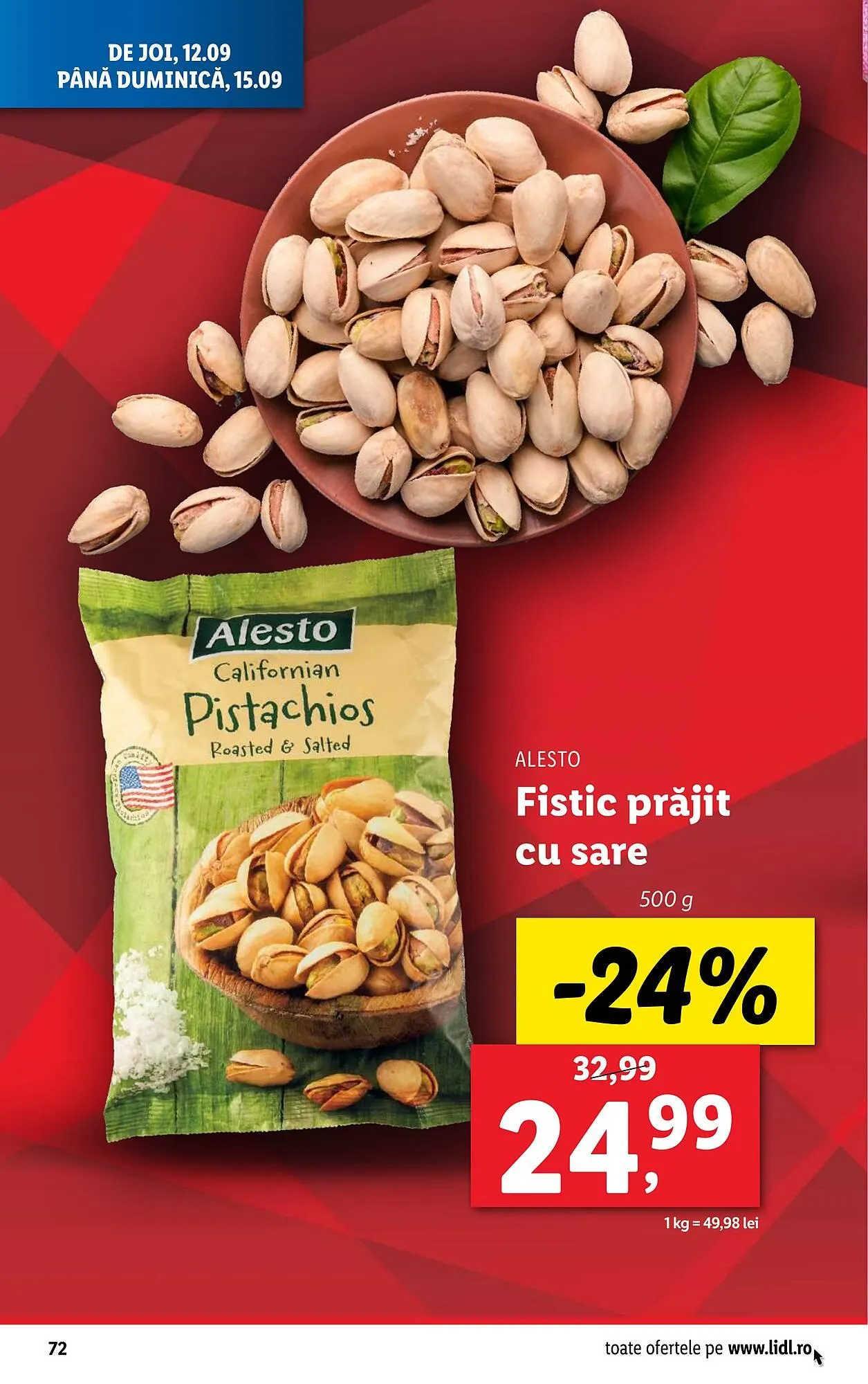 Catalog Catalog Lidl de la 9 septembrie până la 15 septembrie 2024 - Revista Pagina 72