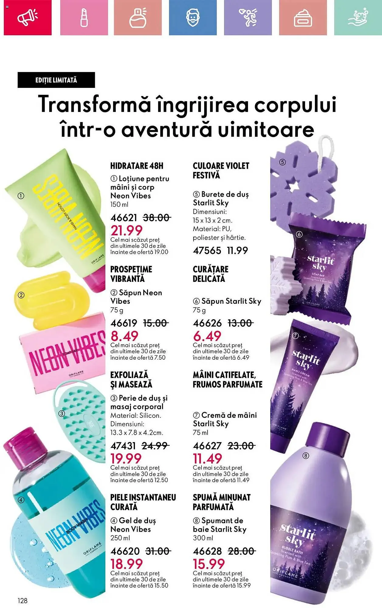 Catalog Catalog Oriflame de la 13 aprilie până la 3 mai 2025 - Revista Pagina 128