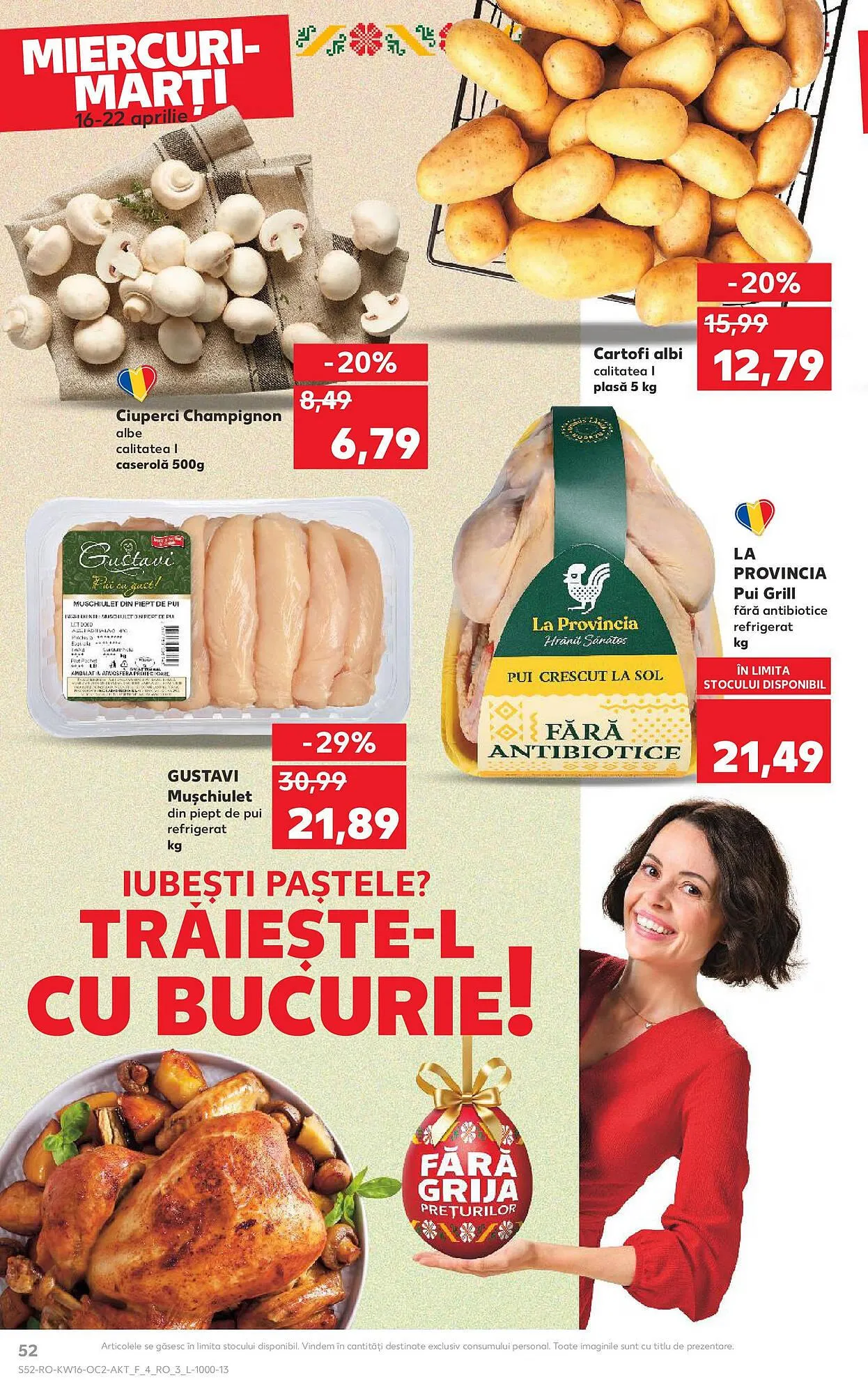 Catalog Catalog Kaufland de la 16 aprilie până la 22 aprilie 2025 - Revista Pagina 52