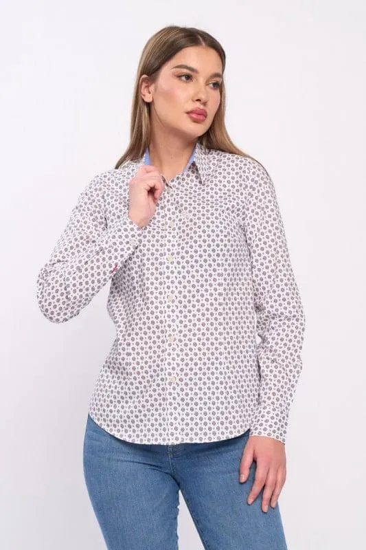 Kenvelo - Camasa dama cu maneca lunga cu model