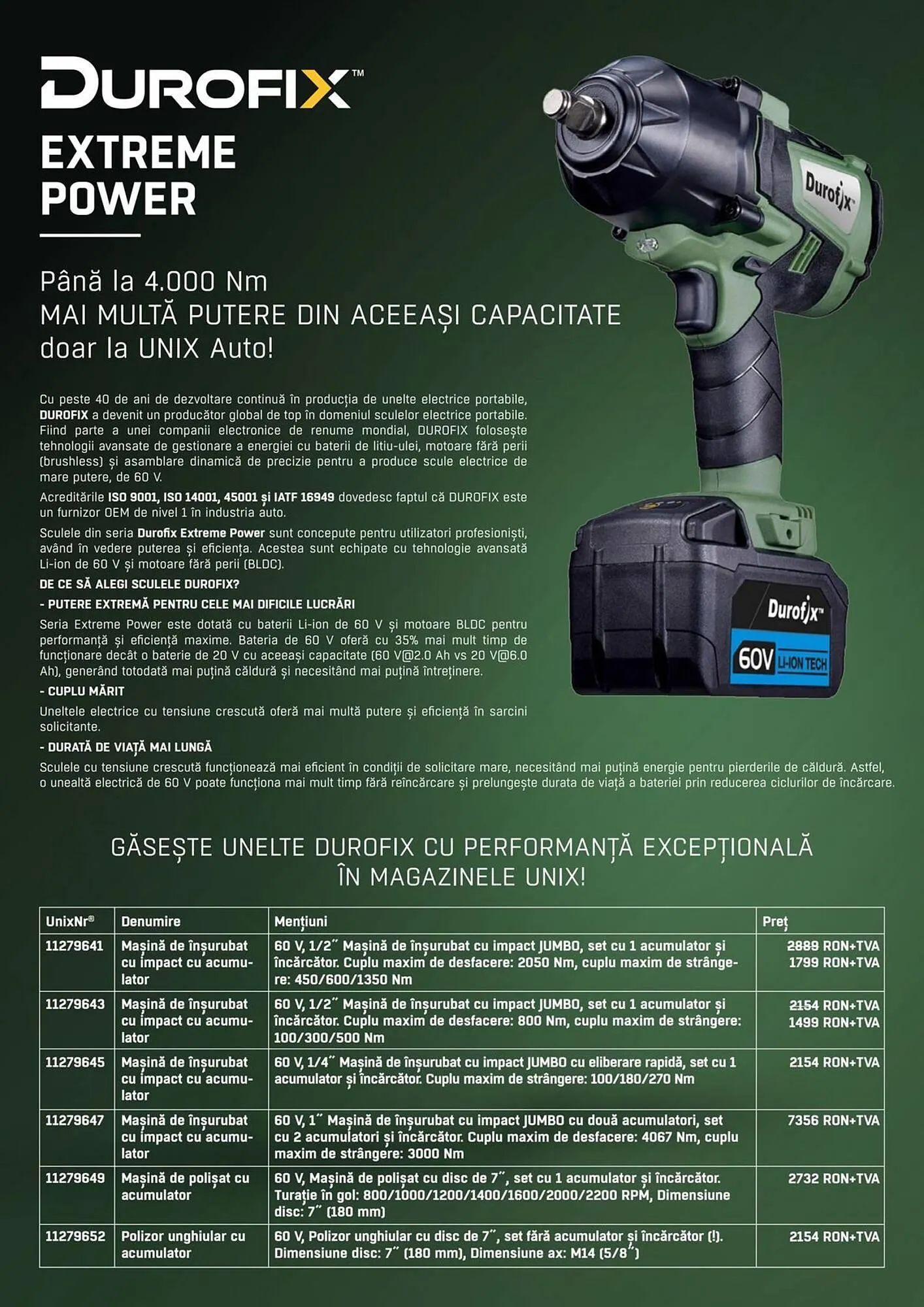 Catalog Catalog UNIX Auto de la 1 mai până la 31 mai 2025 - Revista Pagina 54