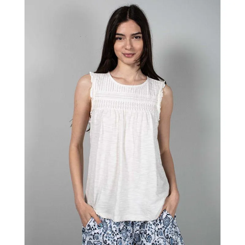Bluza din bumbac fara maneci N240137004