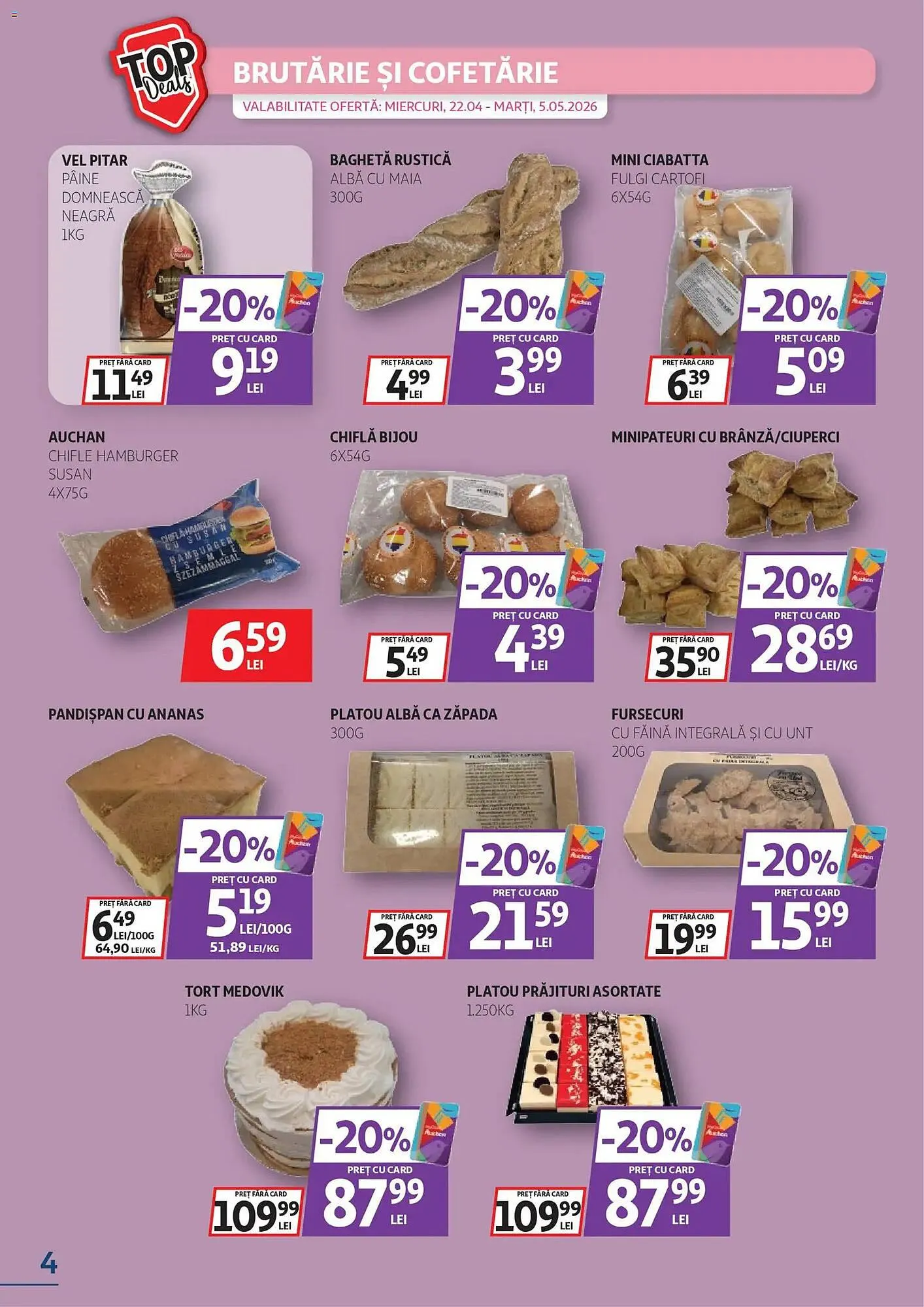 Catalog Catalog Auchan de la 22 aprilie până la 5 mai 2026 - Revista Pagina 4