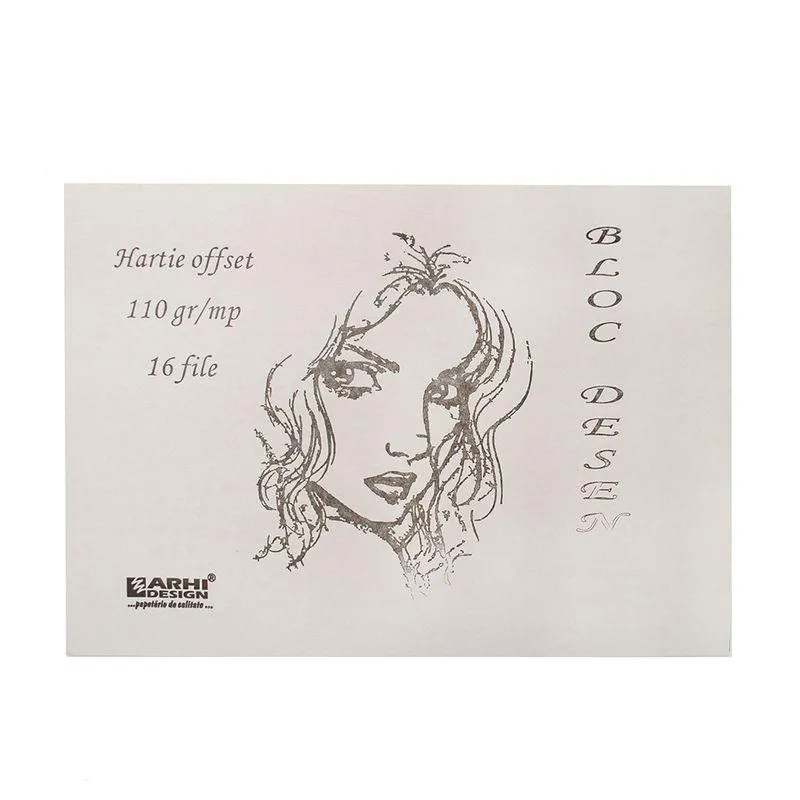 Bloc desen Argi Design, A4, 16 file, duplex