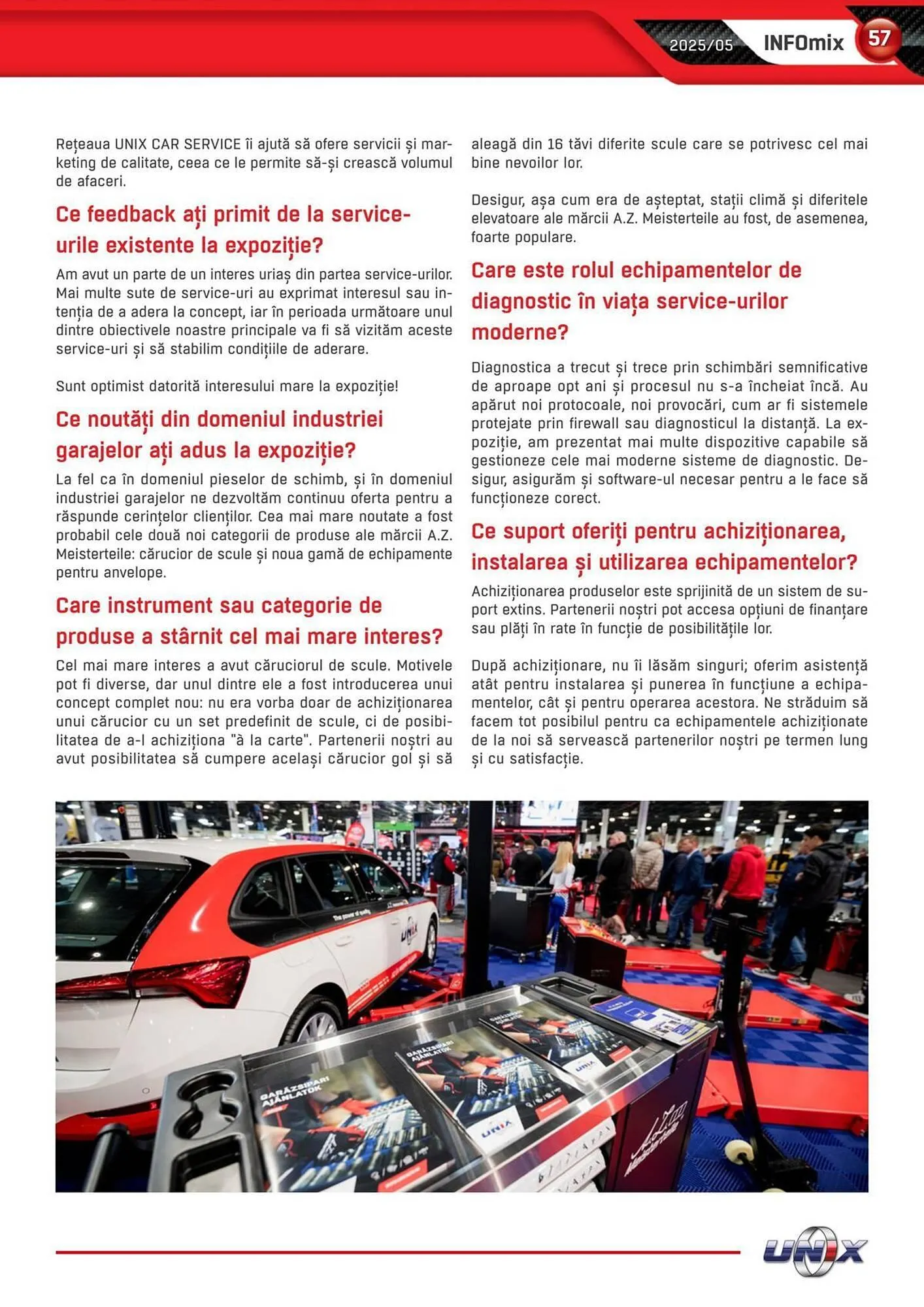 Catalog Catalog UNIX Auto de la 1 mai până la 31 mai 2025 - Revista Pagina 57