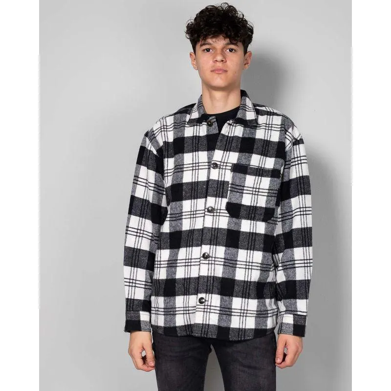 Camasa in carouri cu maneca lunga si nasturi 24DAK09004