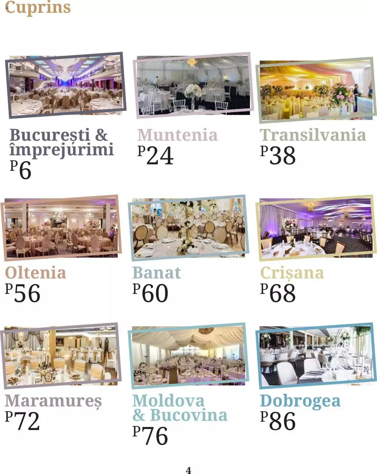 Catalog Metro - Ghid locații pentru evenimente 2022 de la 5 aprilie până la 31 decembrie 2023 - Revista Pagina 4