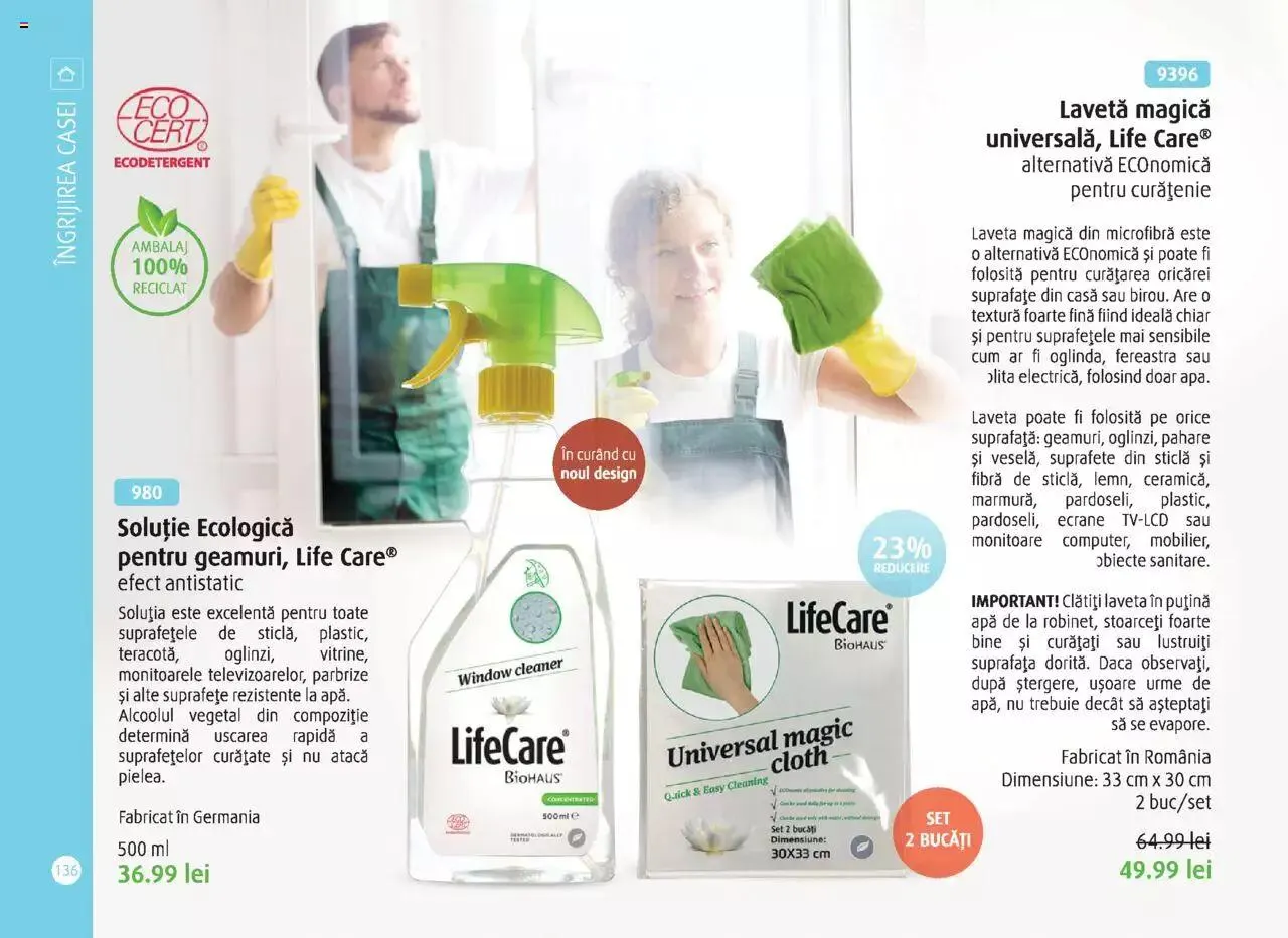 Catalog Catalog Life Care primavara-vara 2023 de la 1 martie până la 31 decembrie 2023 - Revista Pagina 138
