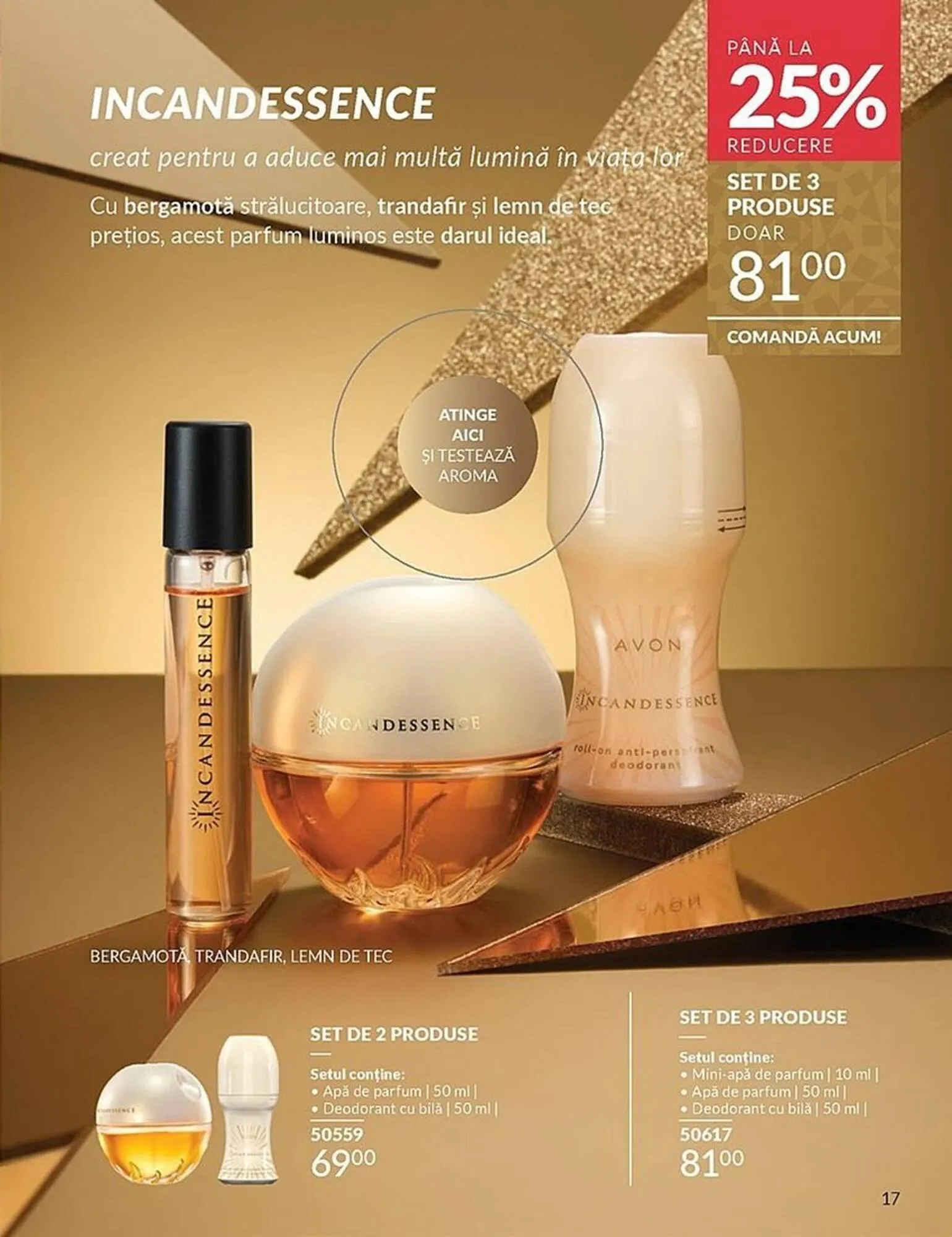 Catalog Catalog Avon de la 3 noiembrie până la 30 noiembrie 2025 - Revista Pagina 17