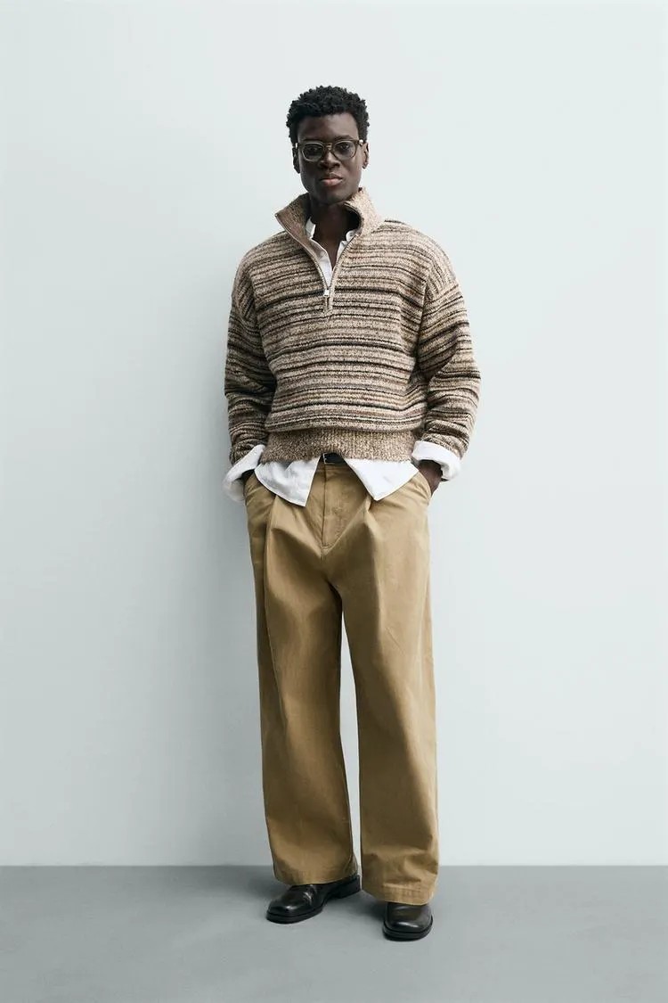 PULOVER GULER FERMOAR STRUCTURĂ TORZADĂ