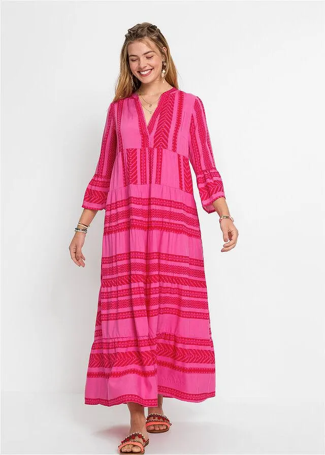 Rochie maxi cu vîcoză durabilă