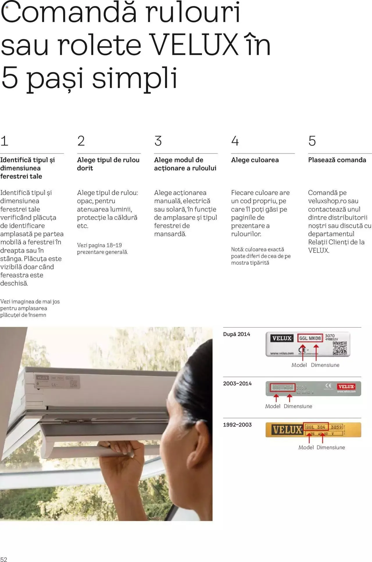Catalog Velux catalog - Rulouri şi rolete 2023 de la 28 martie până la 31 decembrie 2023 - Revista Pagina 52