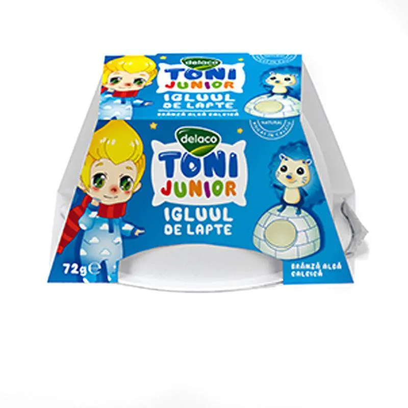 Branza alba de vaci Delaco Junior, 72 g