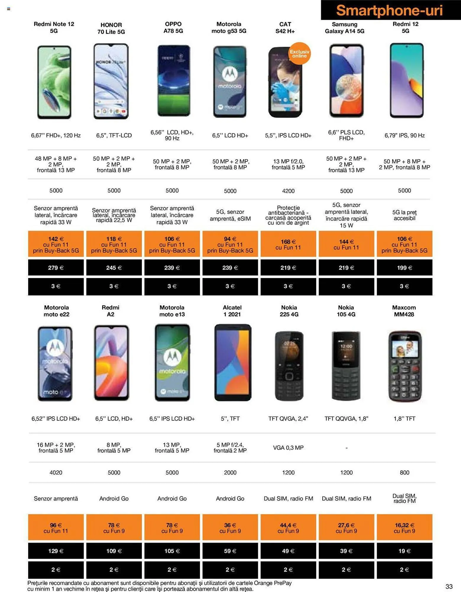 Catalog Orange catalog de la 5 septembrie până la 21 noiembrie 2023 - Revista Pagina 33