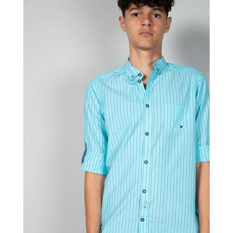 Camasa din bumbac cu maneci ajustabile 24MAY26016