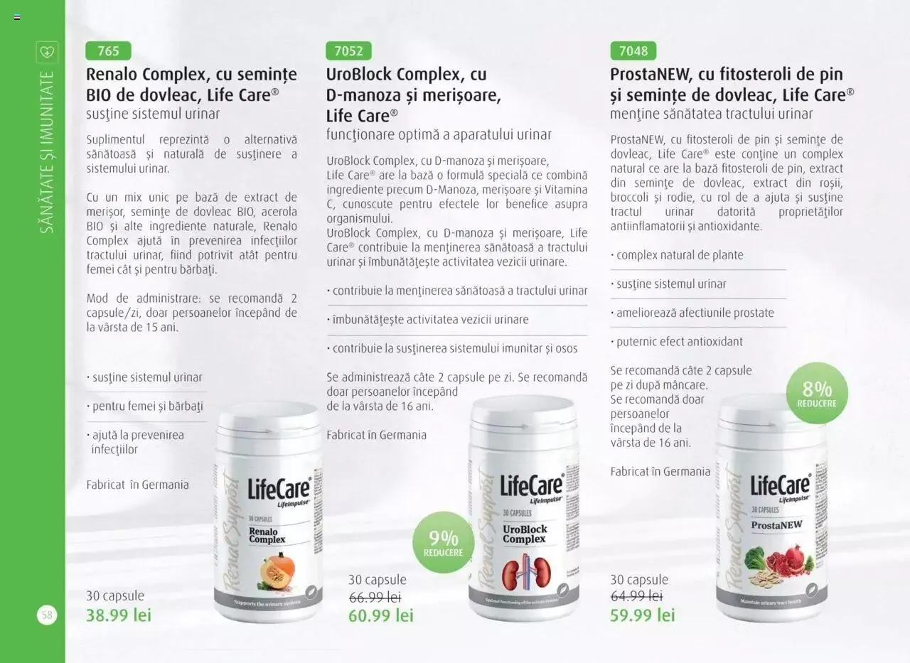 Catalog Life Care - Catalog Life Care toamna 2023 - iarna 2024 de la 1 septembrie până la 31 ianuarie 2024 - Revista Pagina 60
