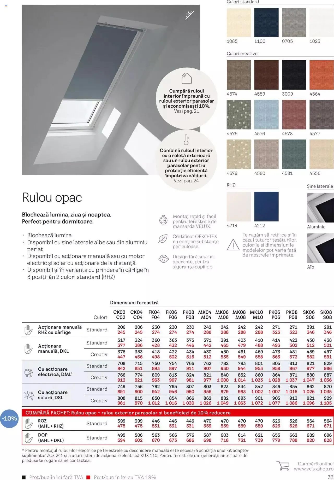 Catalog Velux catalog - Rulouri şi rolete 2023 de la 28 martie până la 31 decembrie 2023 - Revista Pagina 33