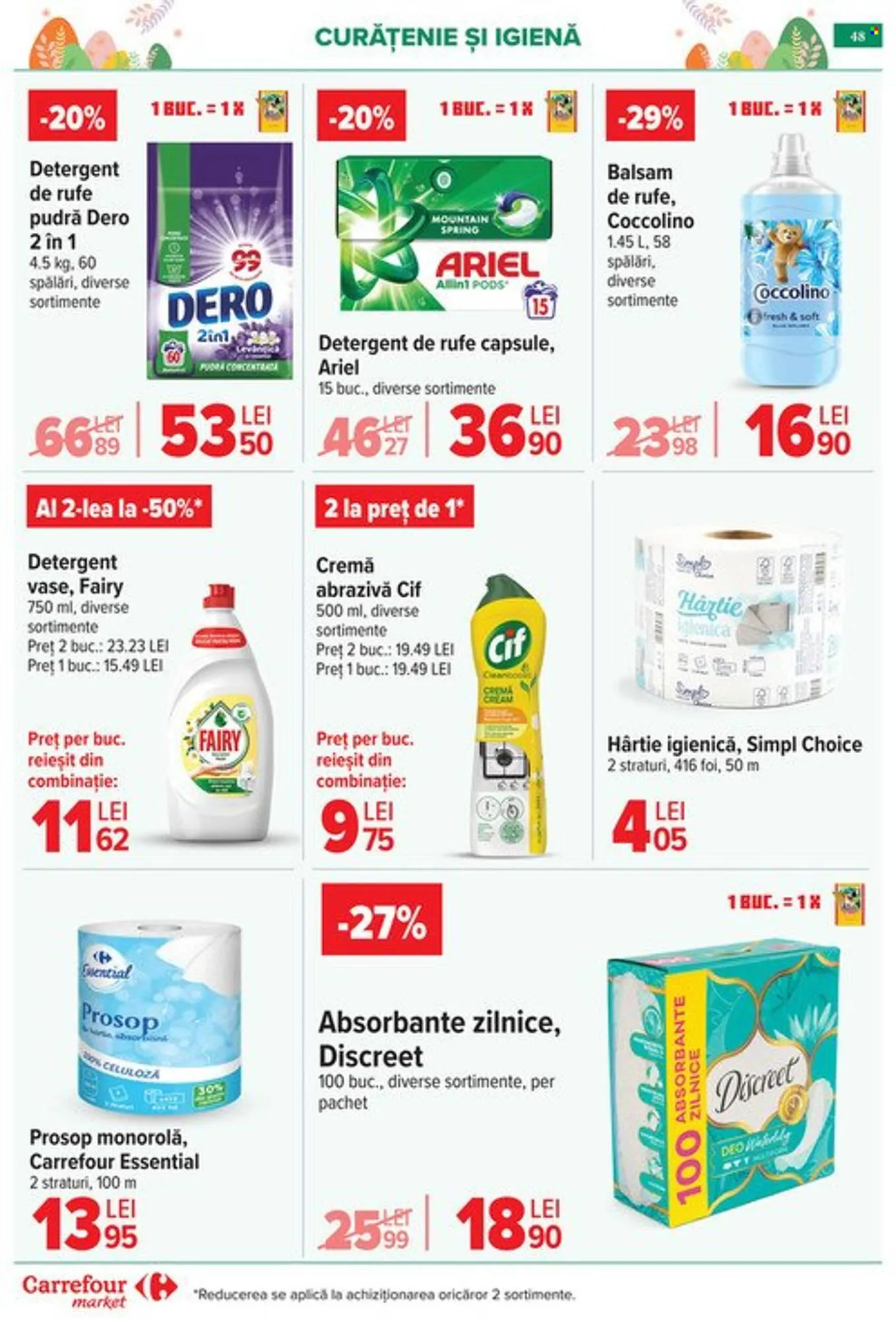 Catalog Catalog Carrefour Market de la 25 martie până la 5 aprilie 2026 - Revista Pagina 52