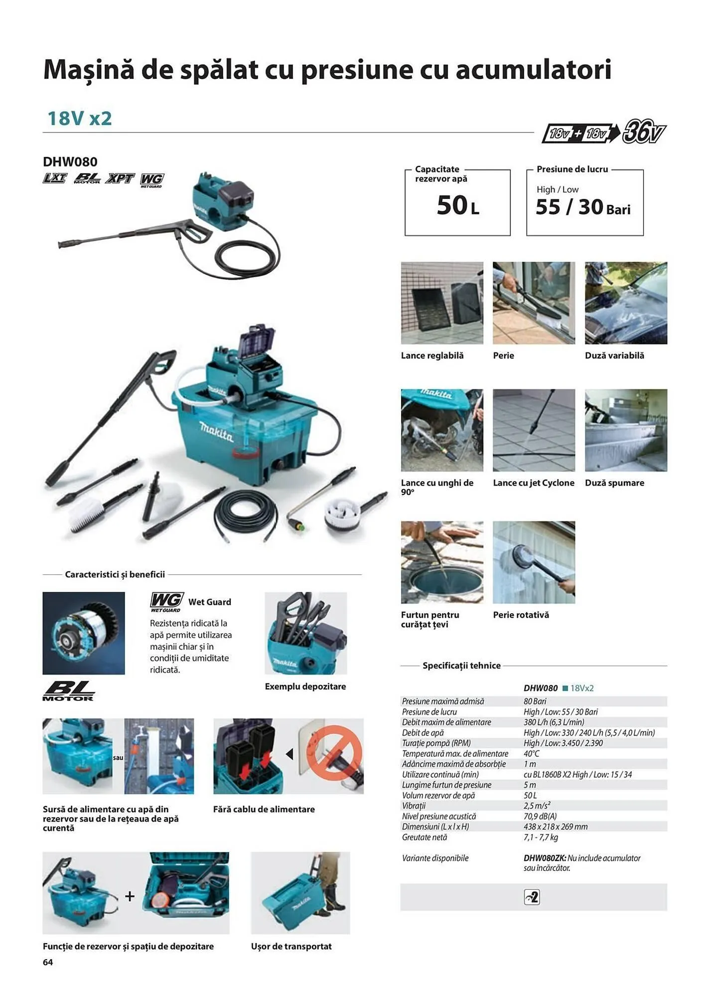 Catalog Сatalog Makita de la 6 februarie până la 31 decembrie 2024 - Revista Pagina 64