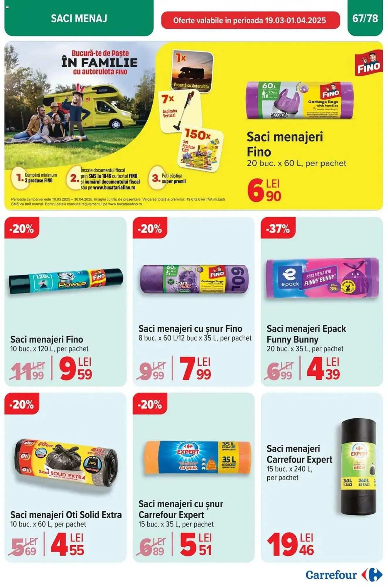 Catalog Catalog Carrefour de la 26 martie până la 1 aprilie 2025 - Revista Pagina 68