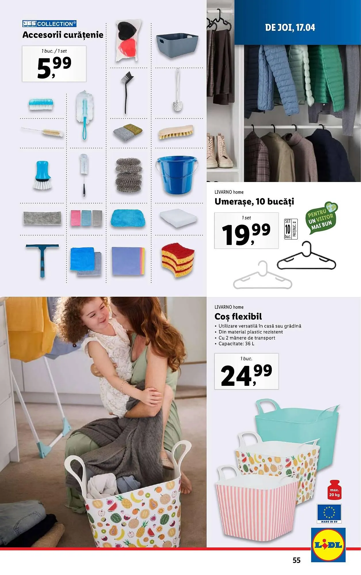 Catalog Catalog Lidl de la 14 aprilie până la 19 aprilie 2025 - Revista Pagina 55