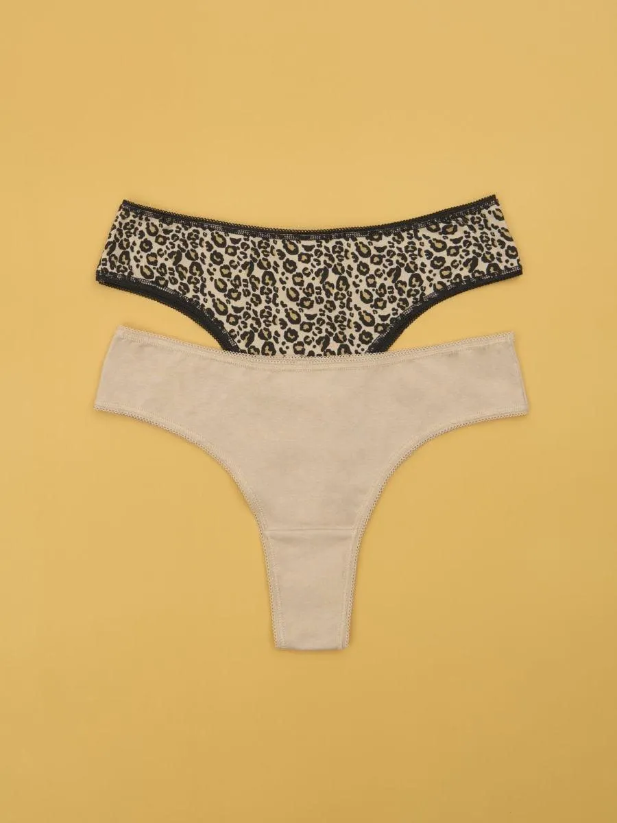 Chiloți cu croială braziliană 2 pack