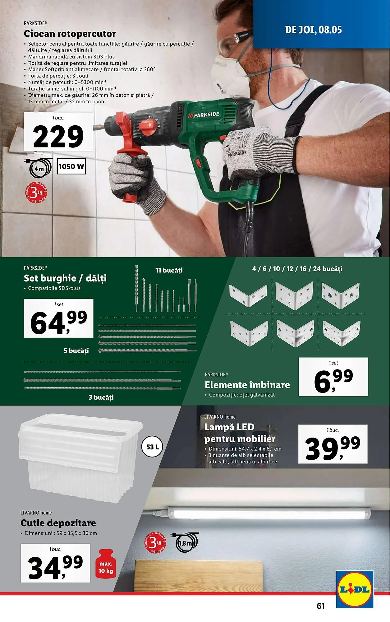 Catalog Catalog Lidl de la 5 mai până la 11 mai 2025 - Revista Pagina 61