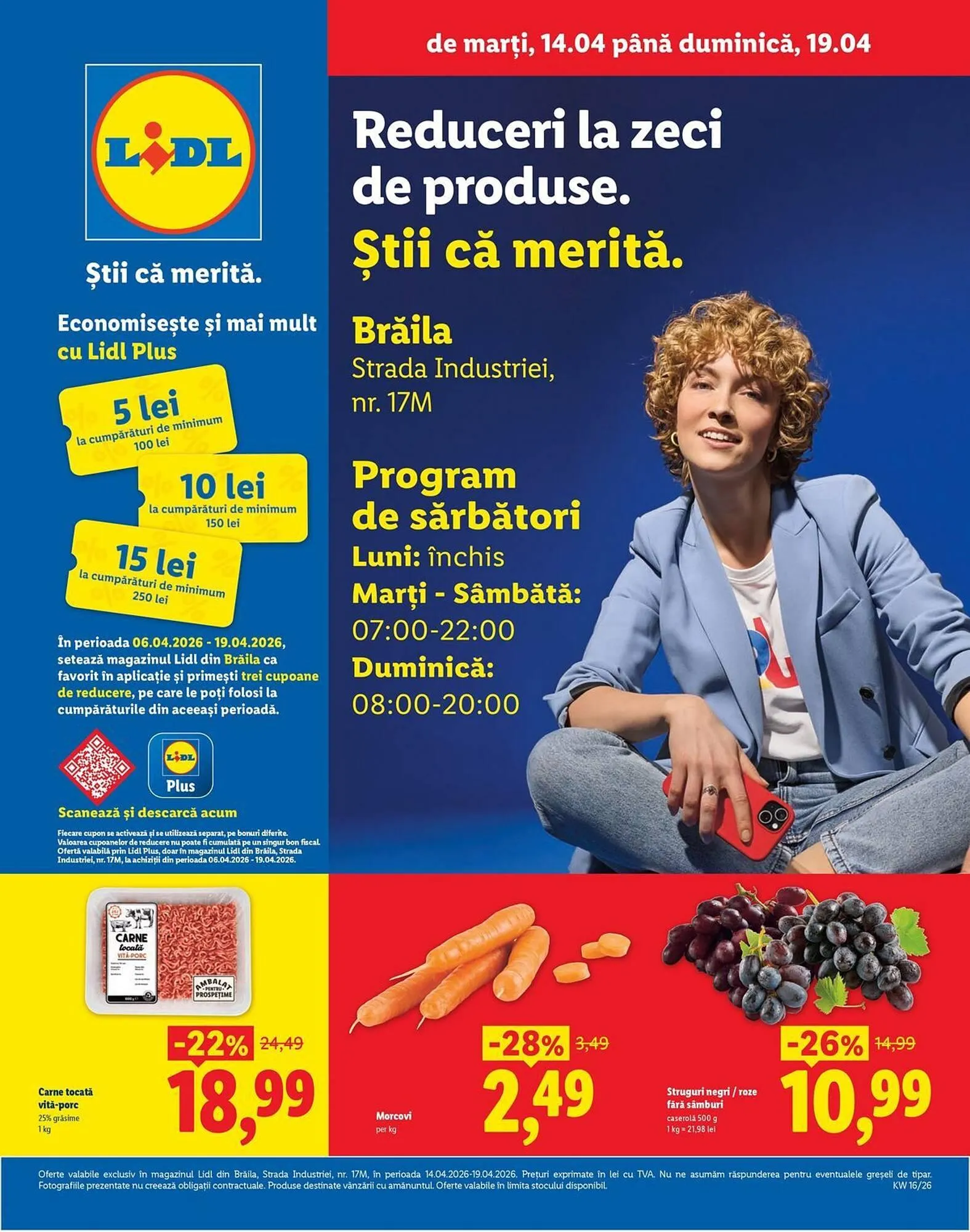 Catalog Catalog Lidl de la 14 aprilie până la 19 aprilie 2026 - Revista Pagina 1