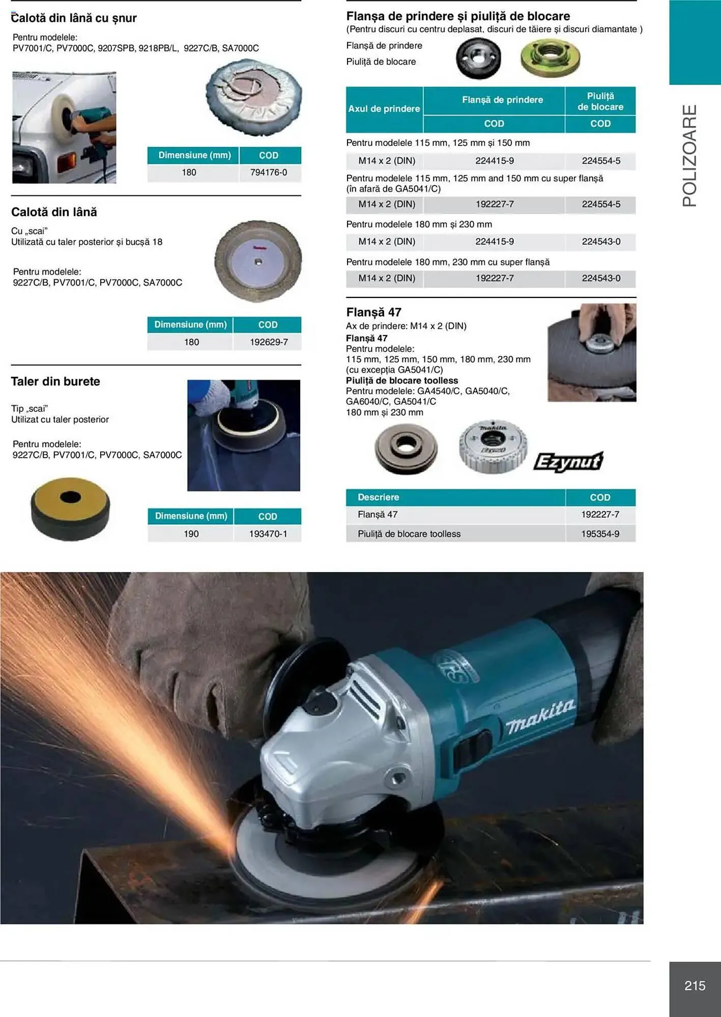 Catalog Catalog Makita de la 8 ianuarie până la 31 decembrie 2025 - Revista Pagina 215