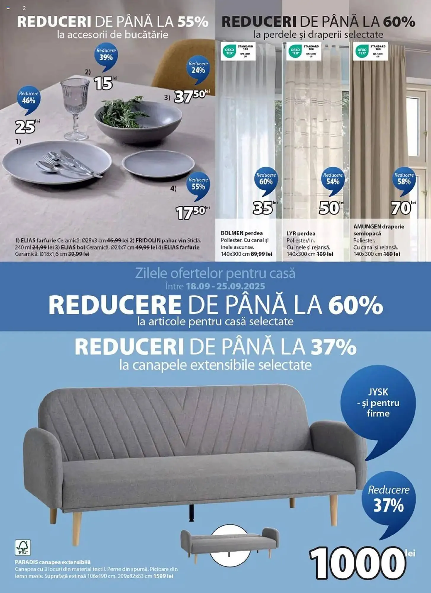 Catalog Catalog JYSK de la 17 septembrie până la 25 septembrie 2025 - Revista Pagina 2