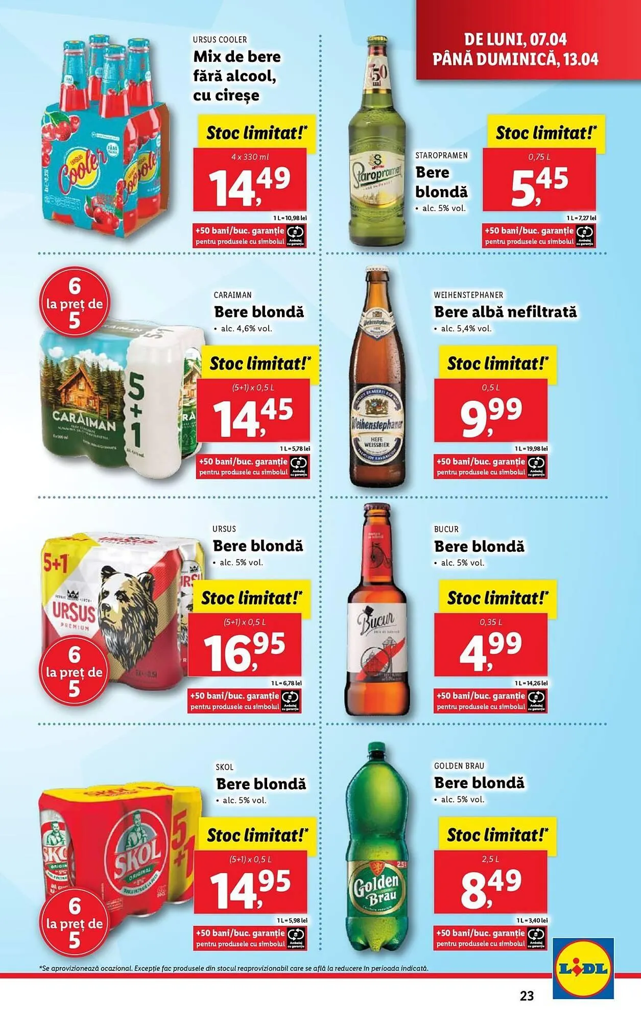 Catalog Catalog Lidl de la 7 aprilie până la 13 aprilie 2025 - Revista Pagina 23