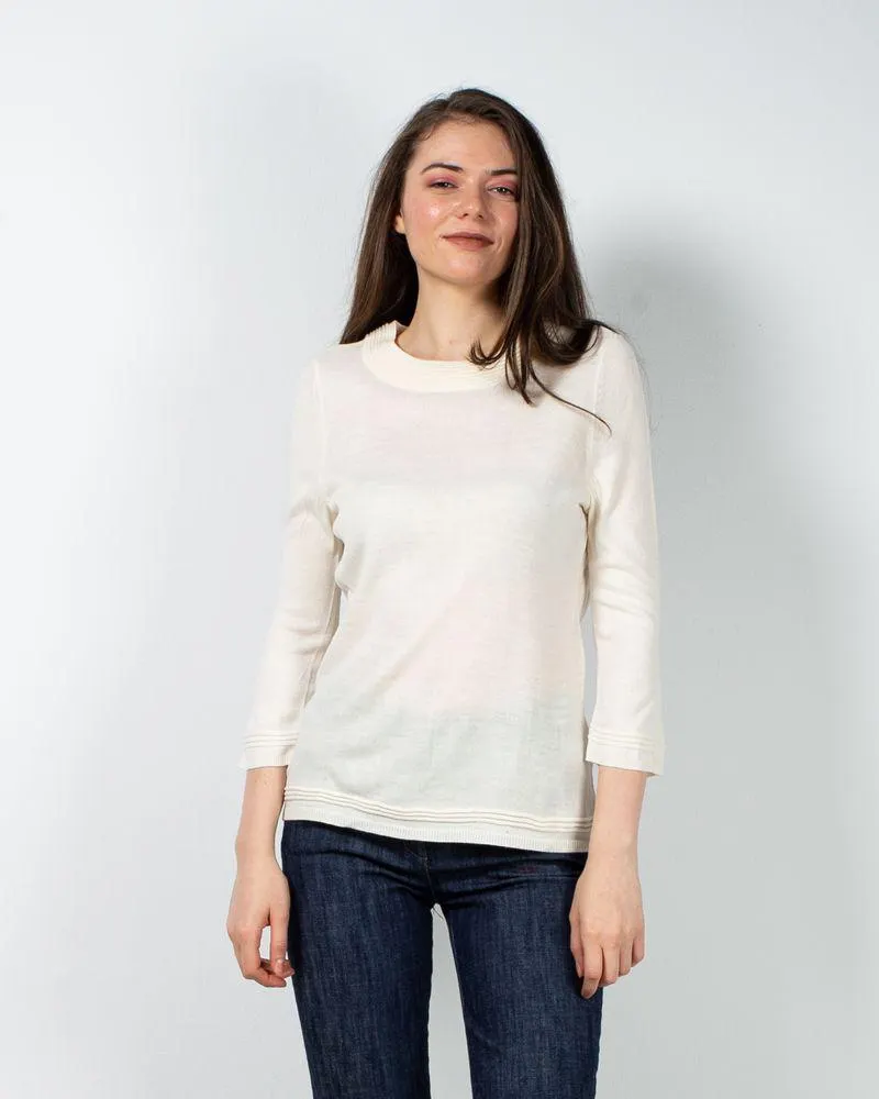 Pulover uni cu maneca trei sferturi 23MIS03095