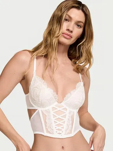 Top cu corset sutien Demi cu anchior cu broderie cu motiv floral Boho