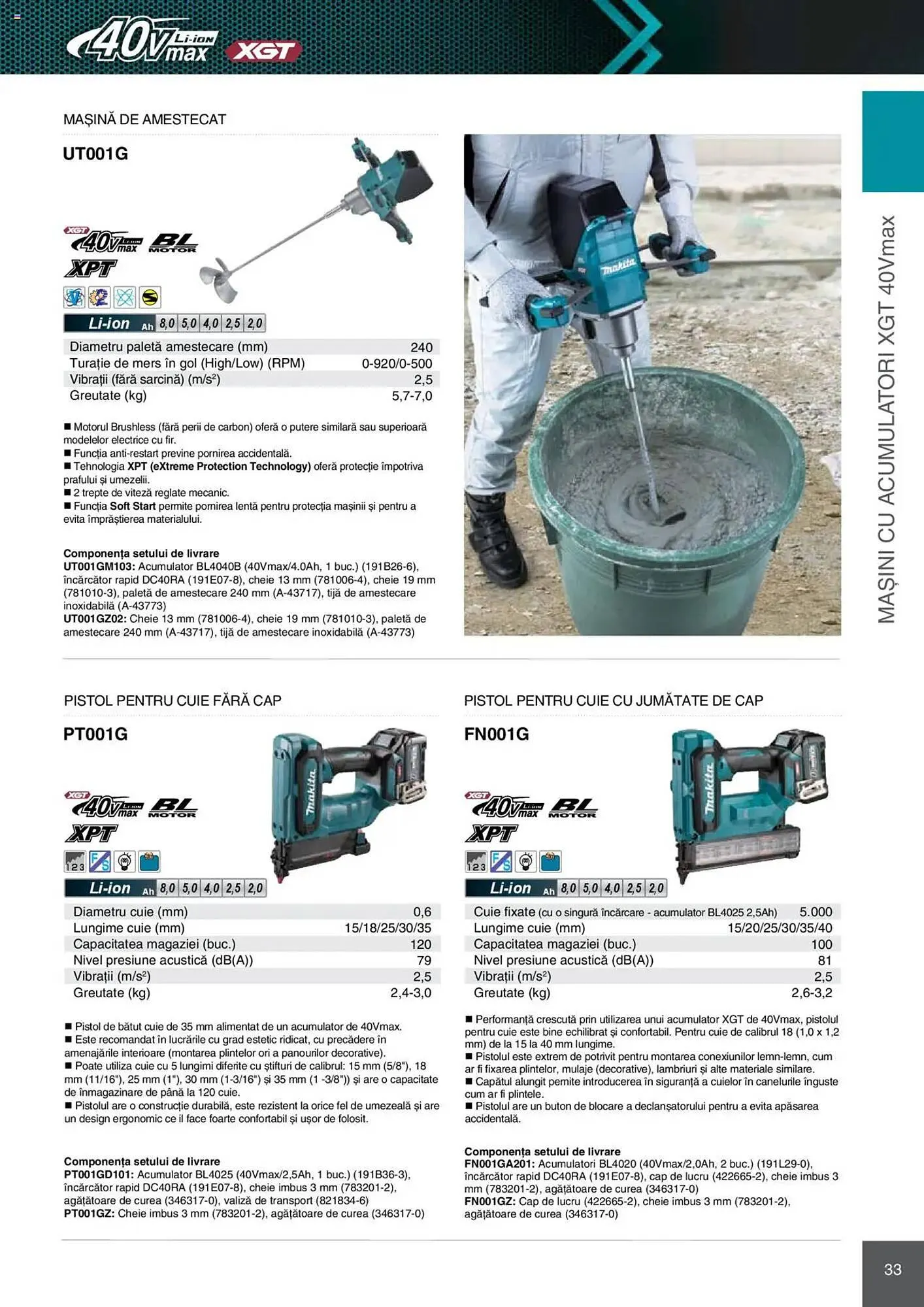 Catalog Catalog Makita de la 8 ianuarie până la 31 decembrie 2025 - Revista Pagina 33