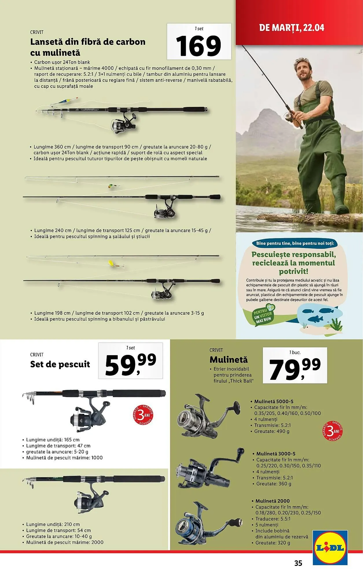 Catalog Catalog Lidl de la 22 aprilie până la 27 aprilie 2025 - Revista Pagina 35