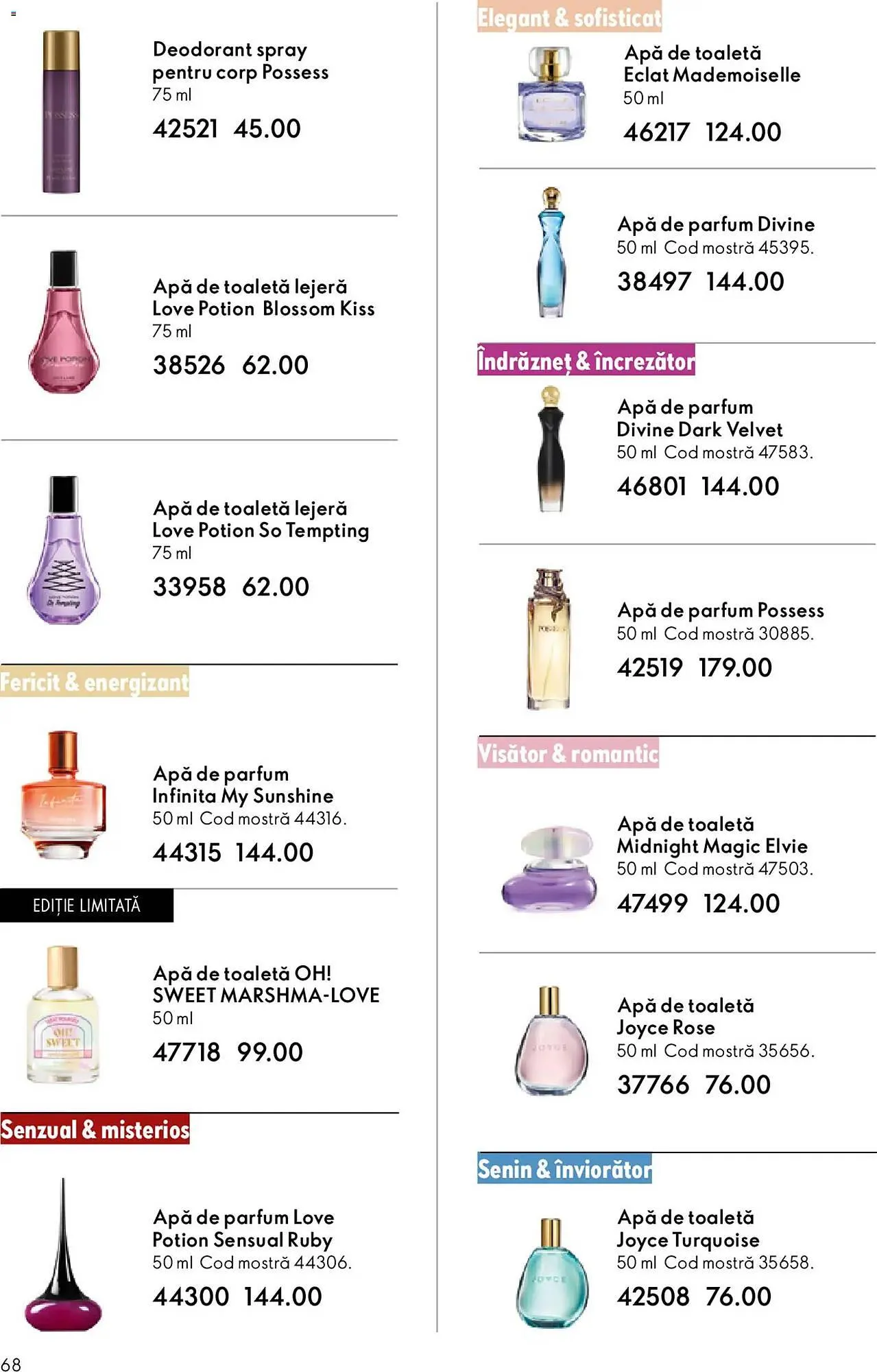 Catalog Catalog Oriflame de la 24 martie până la 14 aprilie 2026 - Revista Pagina 68
