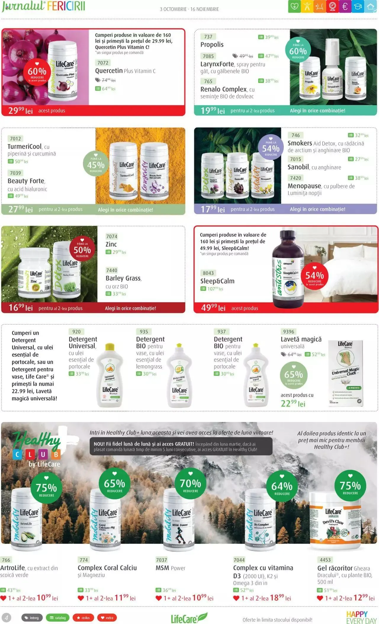 Catalog Life Care catalog - Jurnalul Fericirii Octombrie/Noiembrie de la 3 octombrie până la 16 noiembrie 2023 - Revista Pagina 4