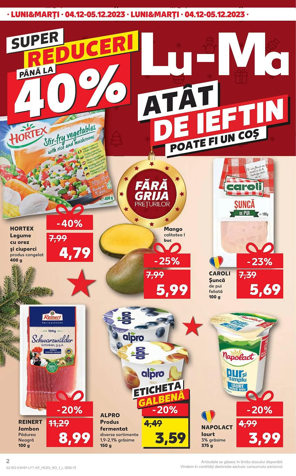 Catalog Kaufland catalog de la 6 decembrie până la 12 decembrie 2023 - Revista Pagina 2