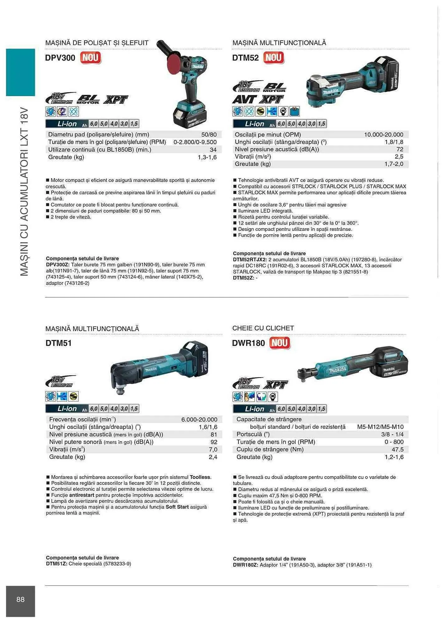 Catalog Makita catalog de la 1 ianuarie până la 31 decembrie 2023 - Revista Pagina 88