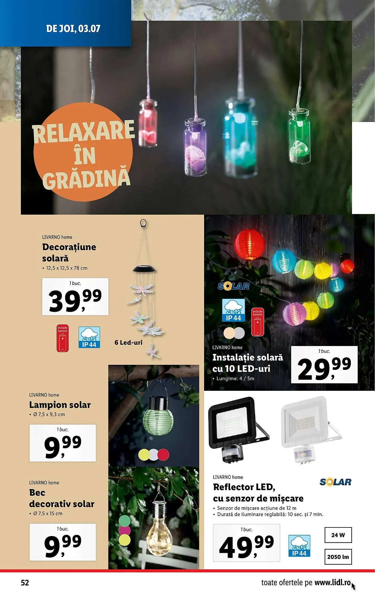 Catalog Catalog Lidl de la 30 iunie până la 6 iulie 2025 - Revista Pagina 52