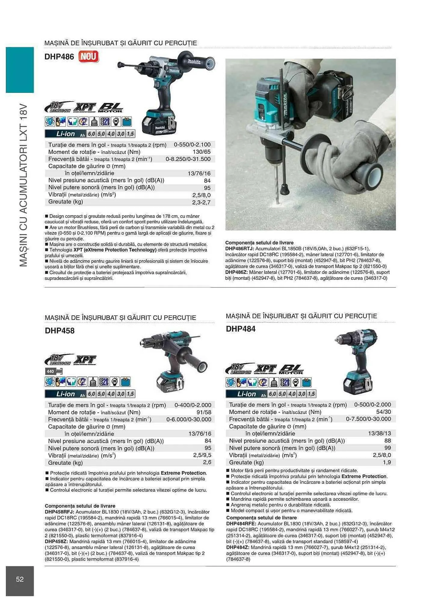 Catalog Makita catalog de la 1 ianuarie până la 31 decembrie 2023 - Revista Pagina 52
