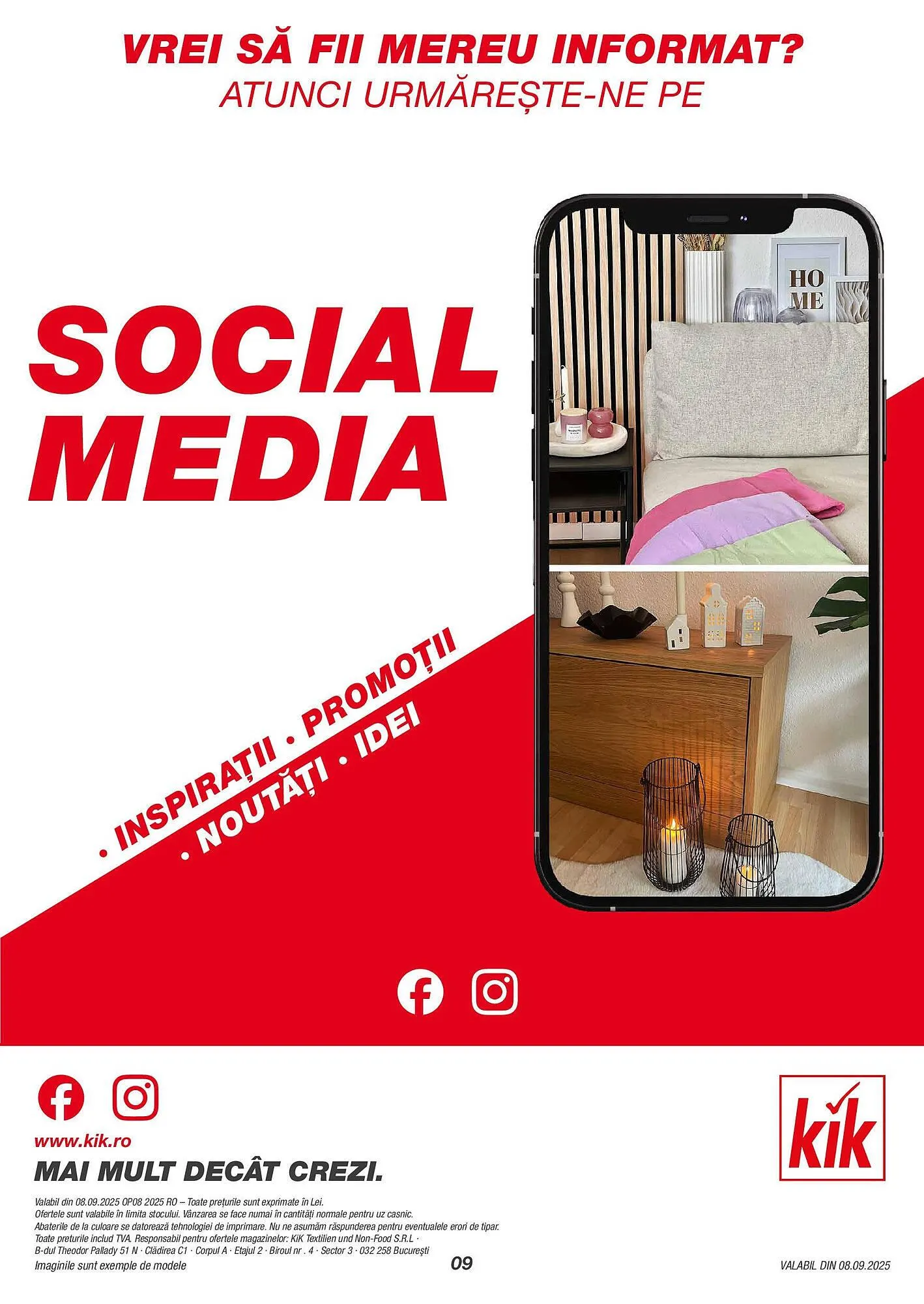 Catalog Catalog Kik de la 7 septembrie până la 28 septembrie 2025 - Revista Pagina 9