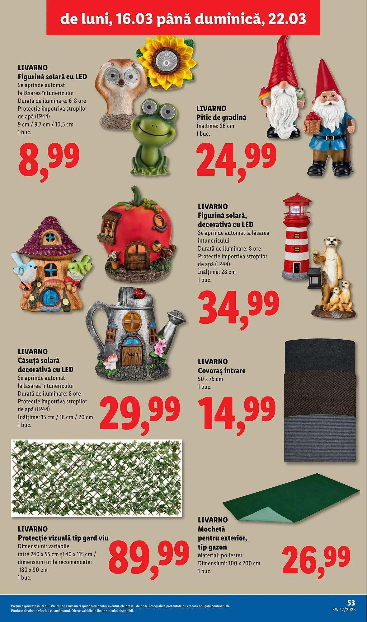 Catalog Catalog Lidl de la 16 martie până la 22 martie 2026 - Revista Pagina 53