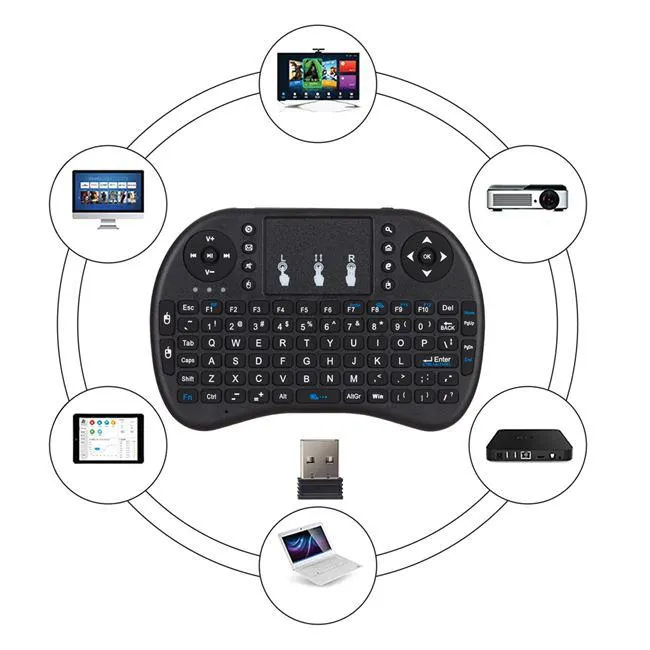 Tastatura Mini Wireless cu Touchpad
