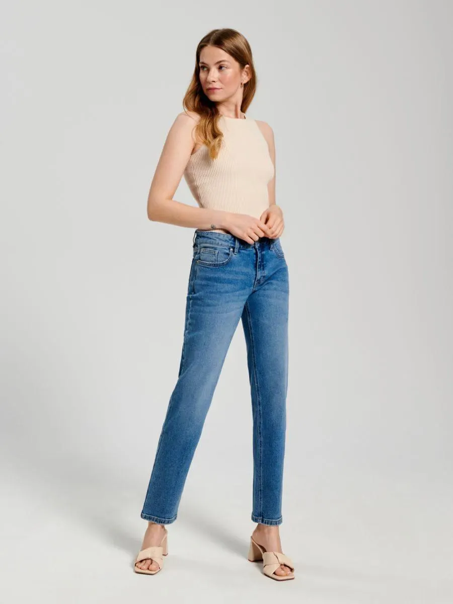 Blugi slim low waist