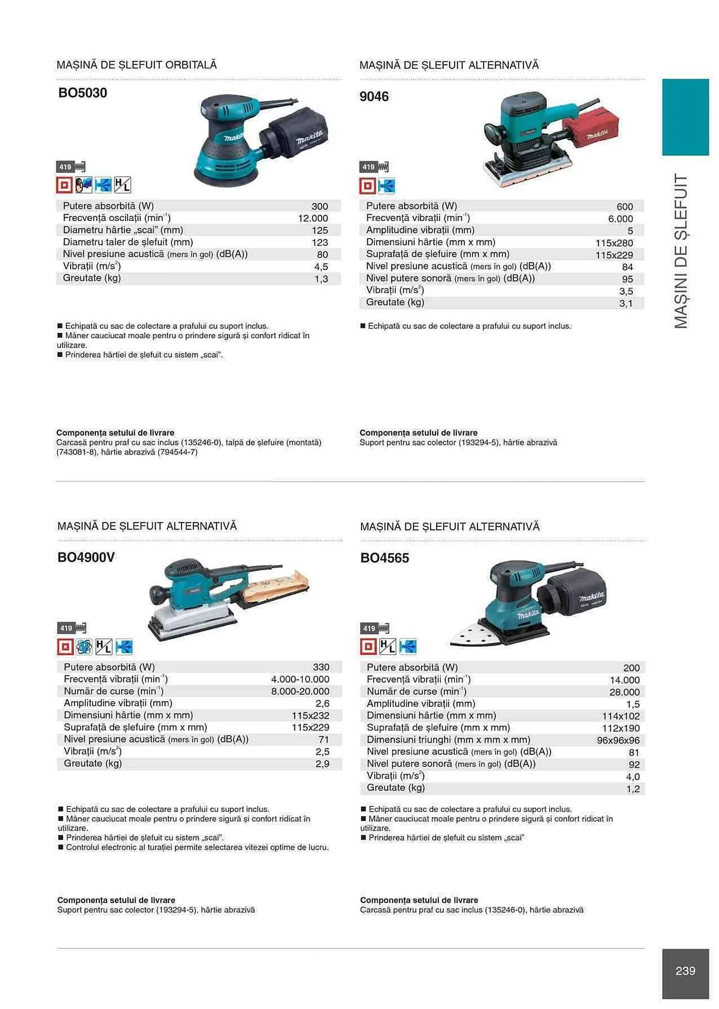 Catalog Makita catalog de la 1 ianuarie până la 31 decembrie 2023 - Revista Pagina 239